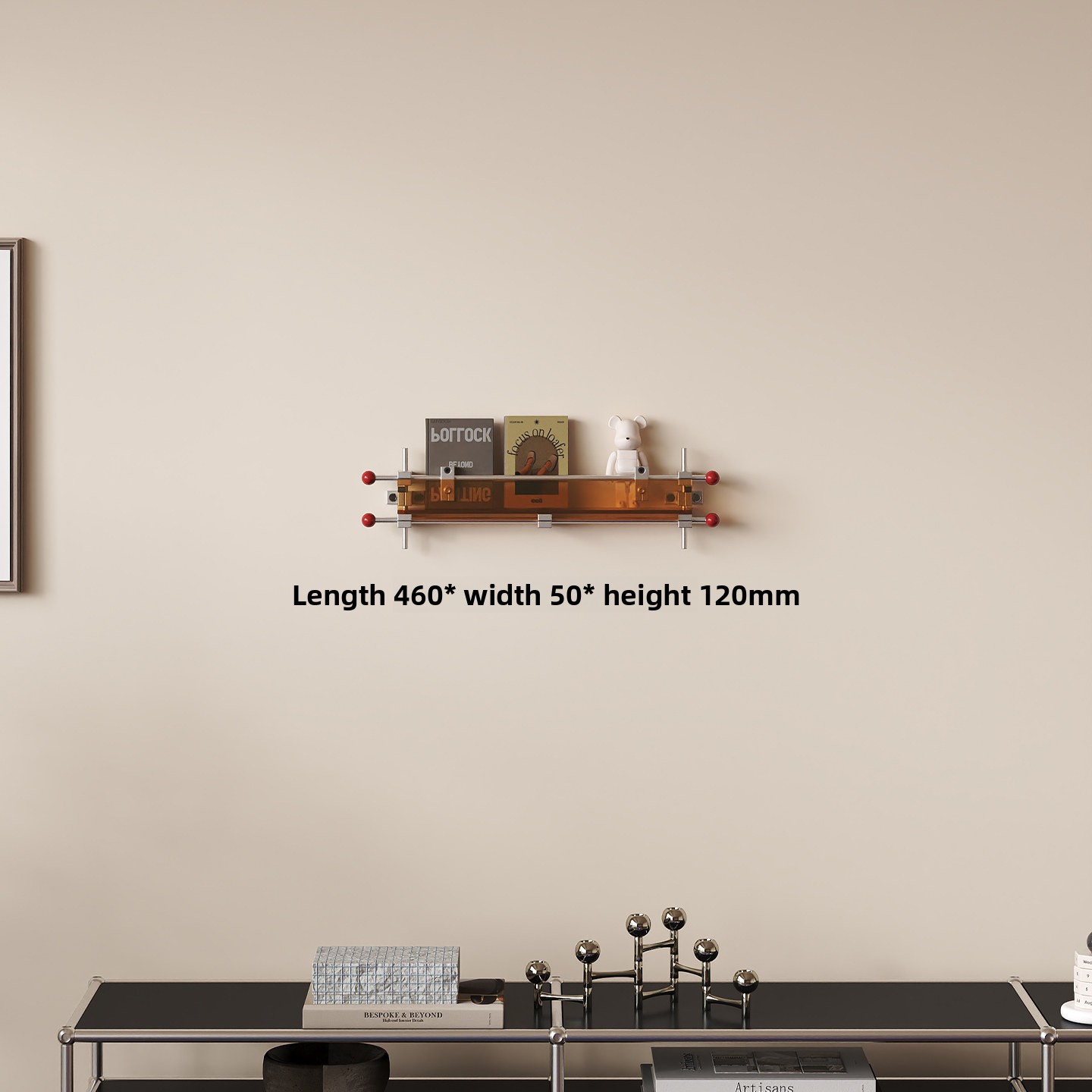 Lighting And Decor Magazine - Акриловая настенная полка-витрина для журналов и