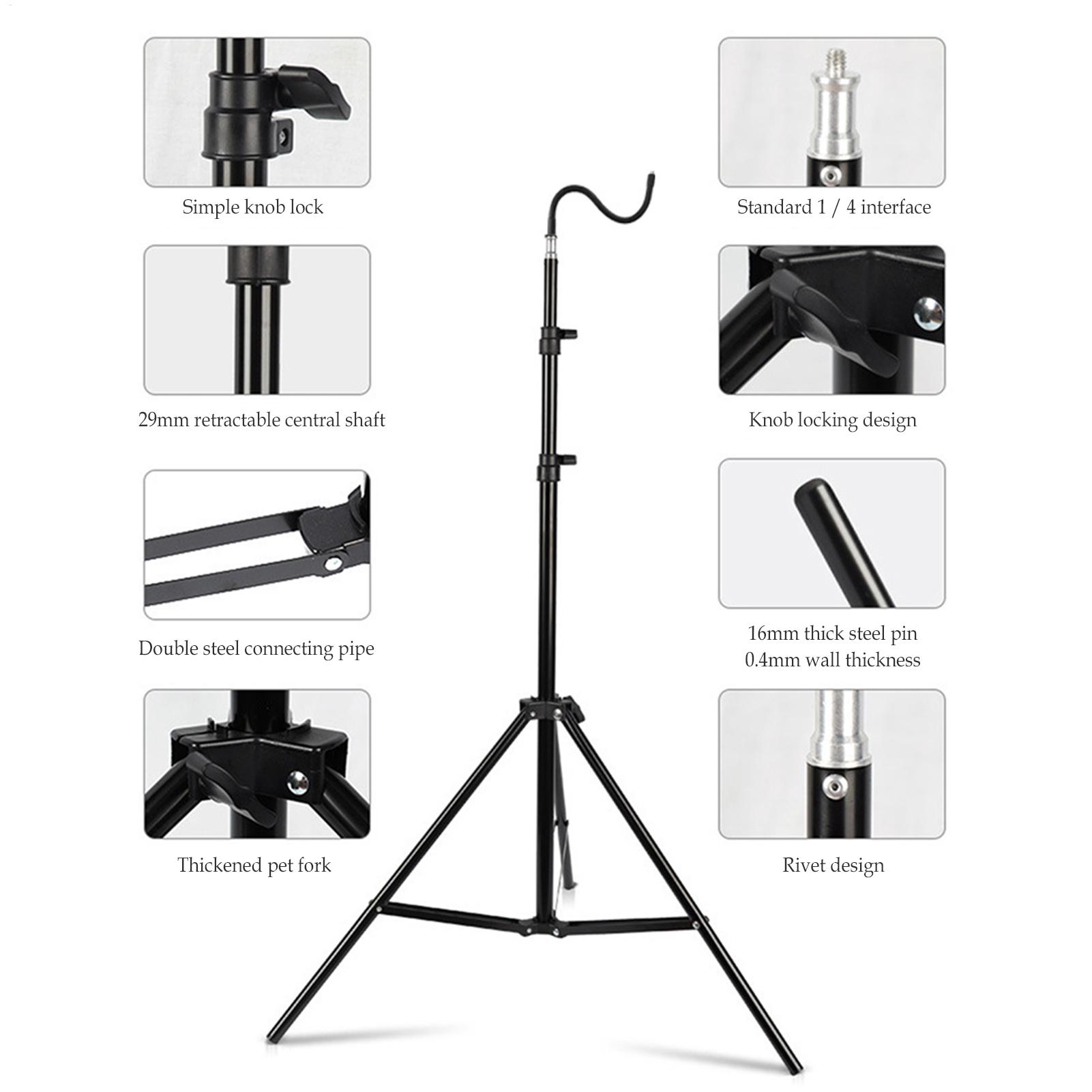 Floor Lamp Tripod - Складная телескопическая подставка для кемпингового фонаря