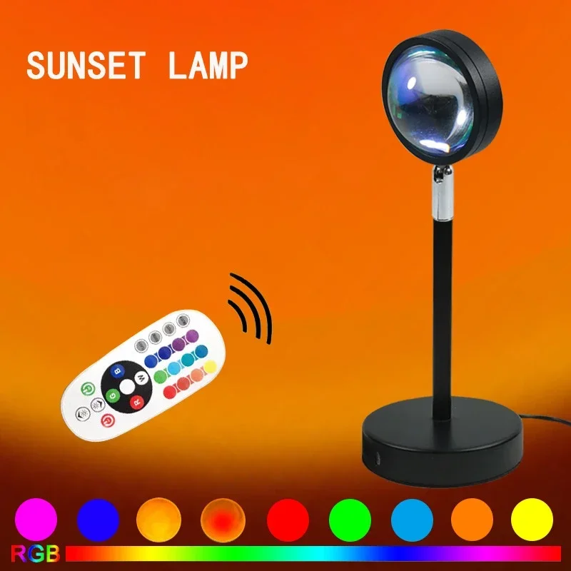 Sunset Lamp Projection - Свет настроения заката, несколько цветов, проекционная