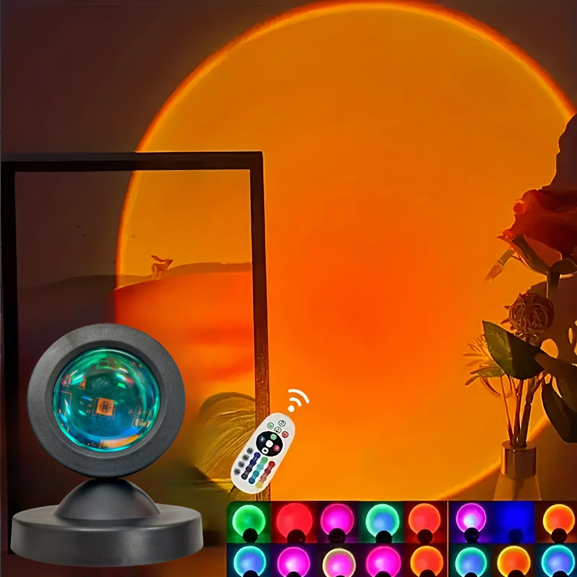 Sunset Lamp Projection - 1 шт. Яркая проекционная лампа заката