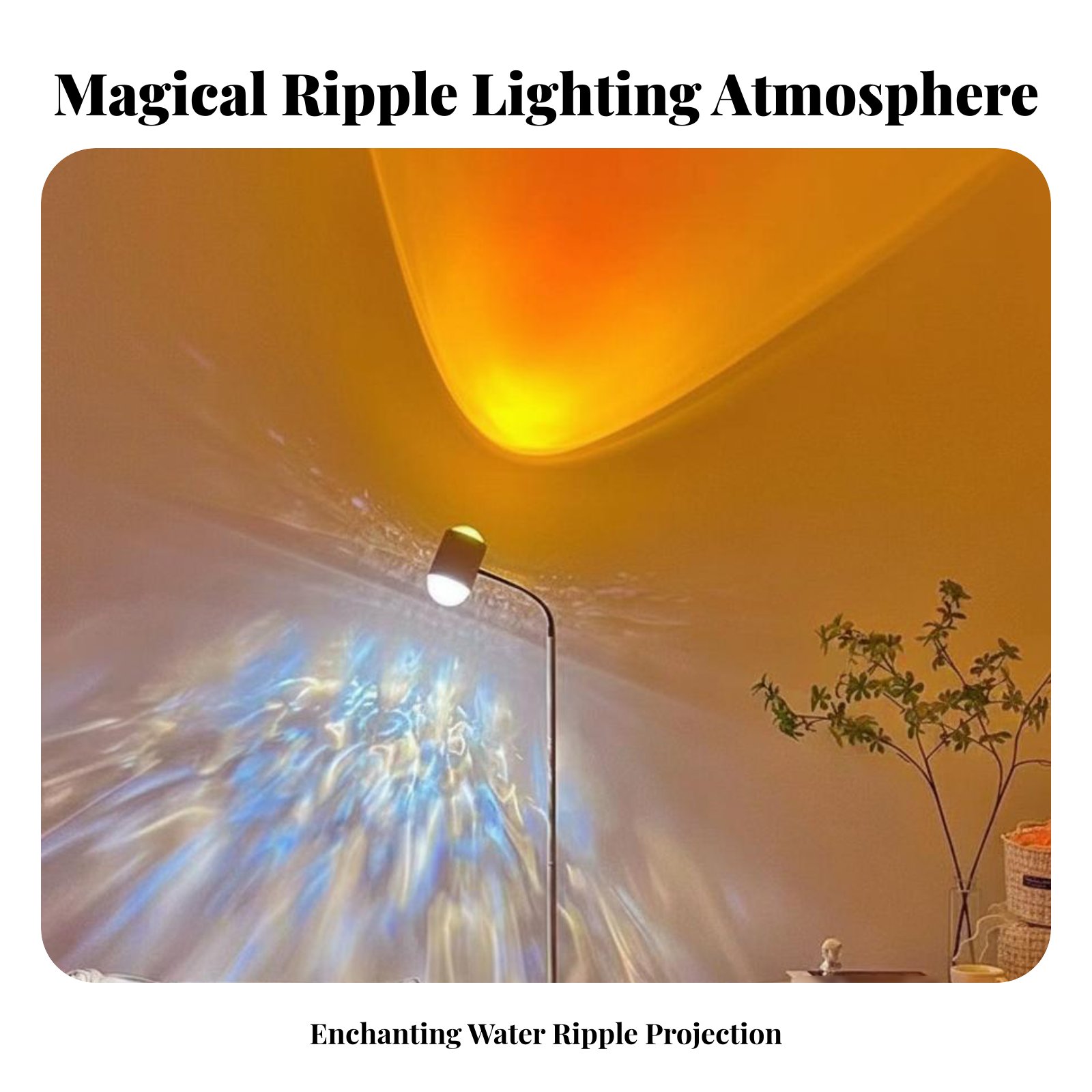 Sunset Lamp Projection - Напольный светильник с эффектом водной ряби