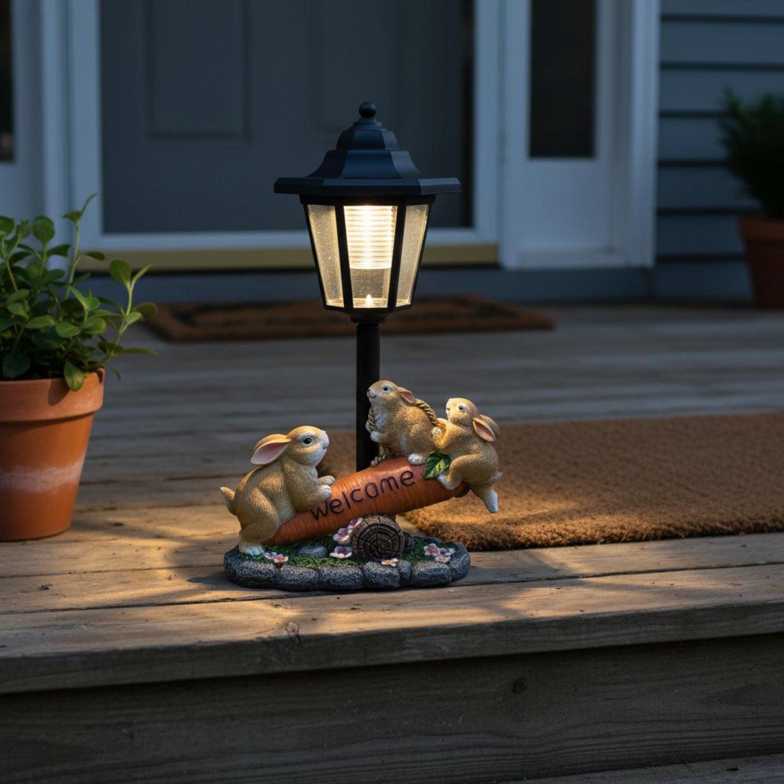Lighting Decoration Ideas - Солнечная статуэтка кролика, декоративный кролик с