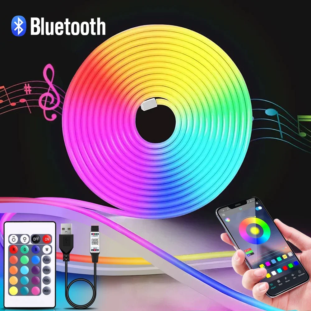 Lighting Decoration Ideas - 1-5 м RGB светодиодный неоновый светильник