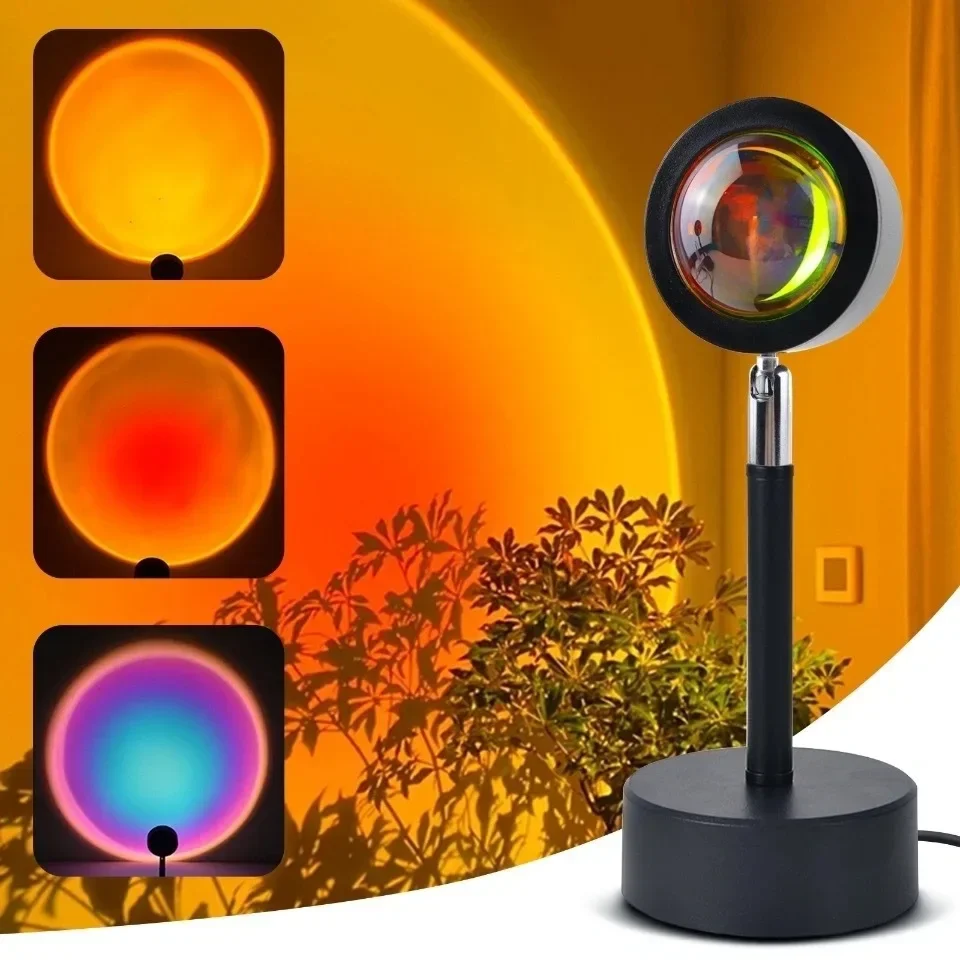 Свет настроения заката, нескол – обзор и цена Sunset Lamp Projection
