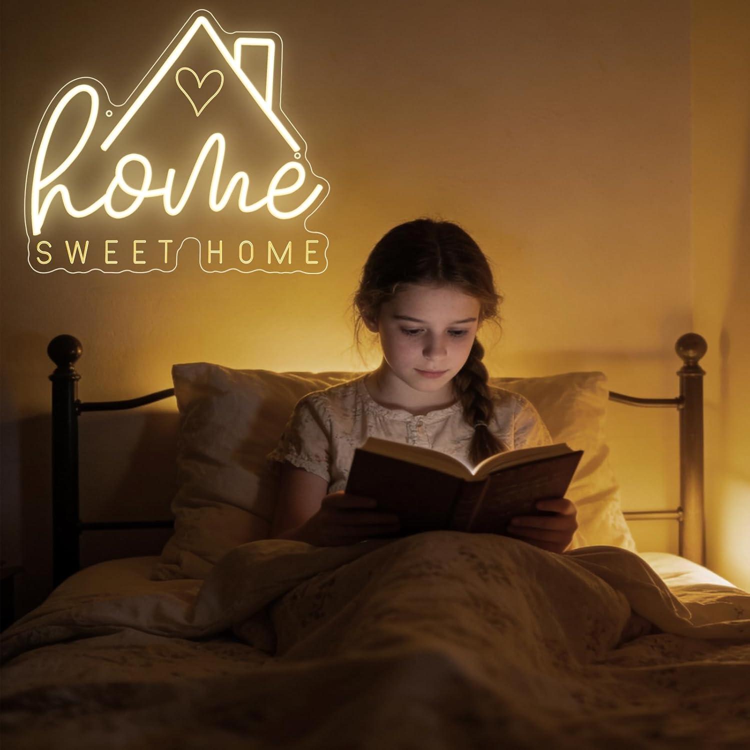 Неоновая вывеска «Sweet Home»  – обзор и цена Lighting Decor For House