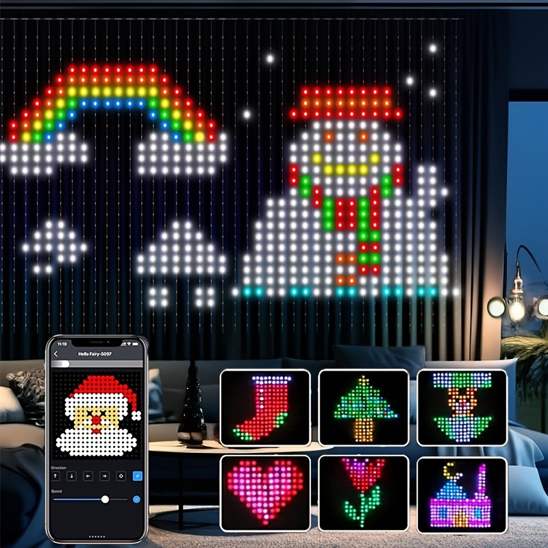 Праздничные светодиодные гирля – обзор и цена Fairy Light Curtain