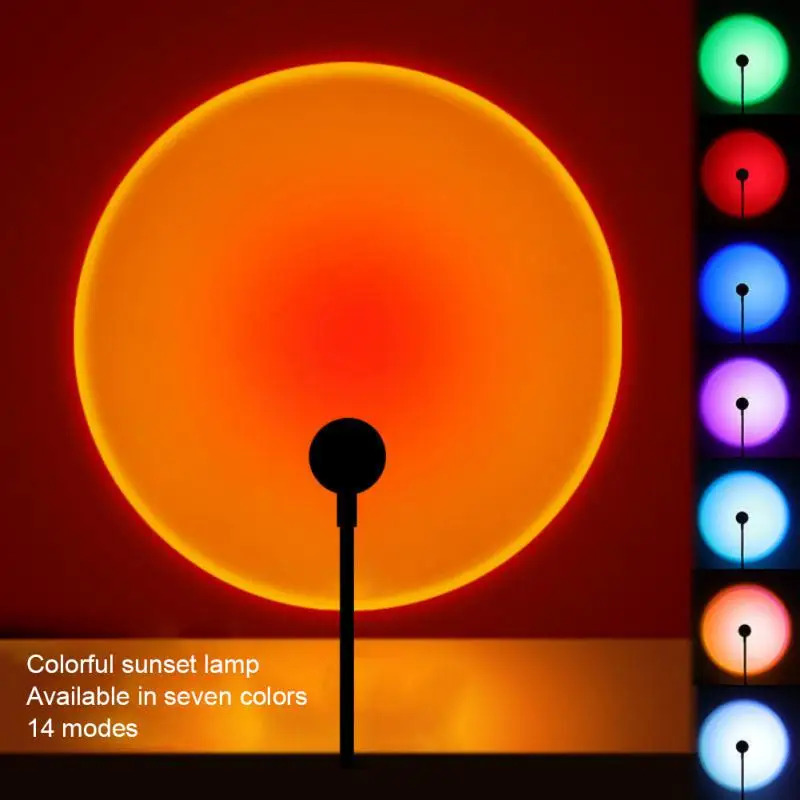 1-4 шт. Светодиодная лампа-про – обзор и цена Sunset Lamp Projection