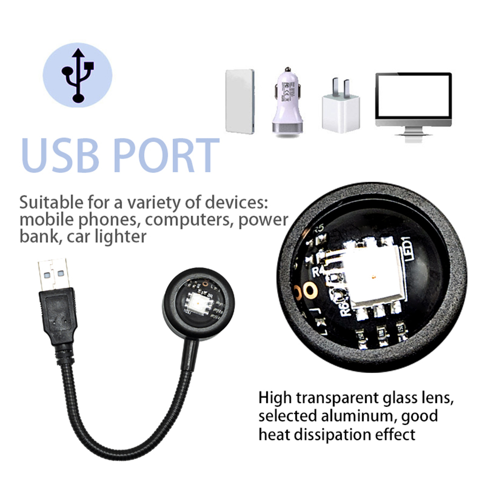 USB LED-проектор-лампа «Золото – обзор и цена Sunset Lamp Projection