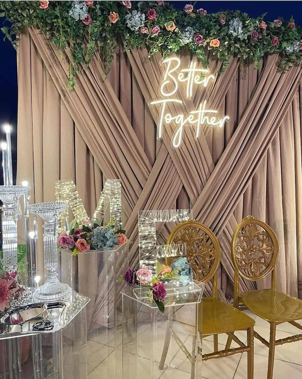 Неоновая вывеска «Better Toget – обзор и цена Lighting Decor Wedding