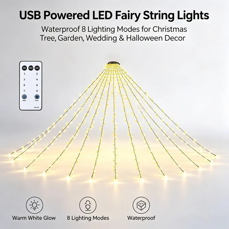 Водонепроницаемые USB-гирлянды – обзор и цена Lighting Decor Wedding