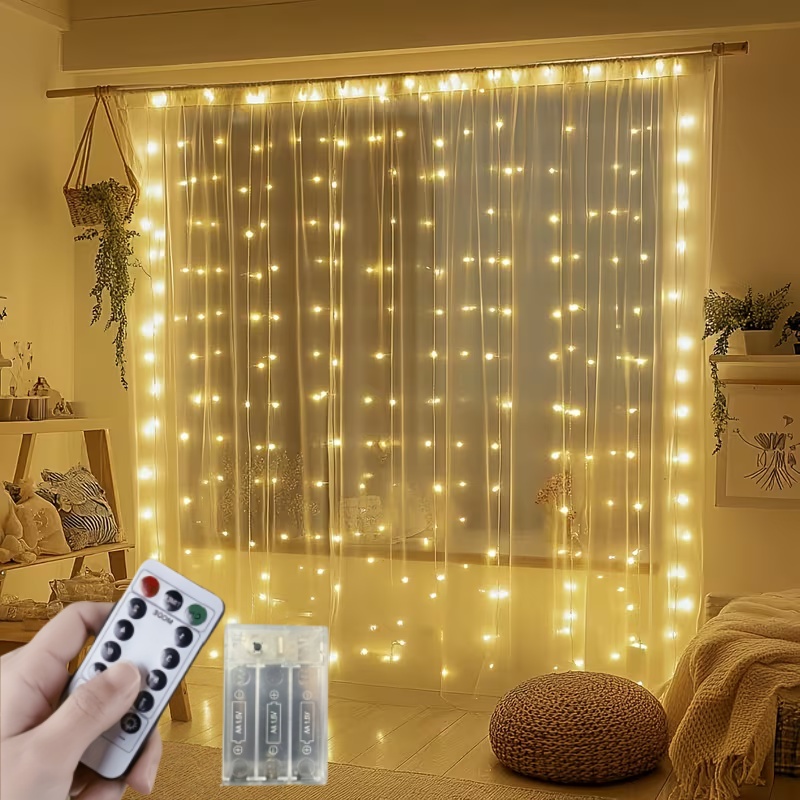 Светодиодная гирлянда-кольцо 3 – обзор и цена Fairy Light Curtain