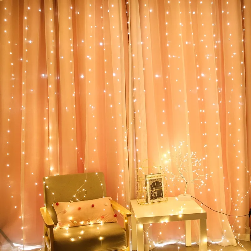 Светодиодная гирлянда-кольцо 3 – обзор и цена Fairy Light Curtain