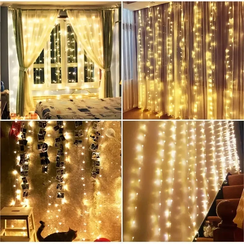 Светодиодная гирлянда-кольцо 3 – обзор и цена Fairy Light Curtain
