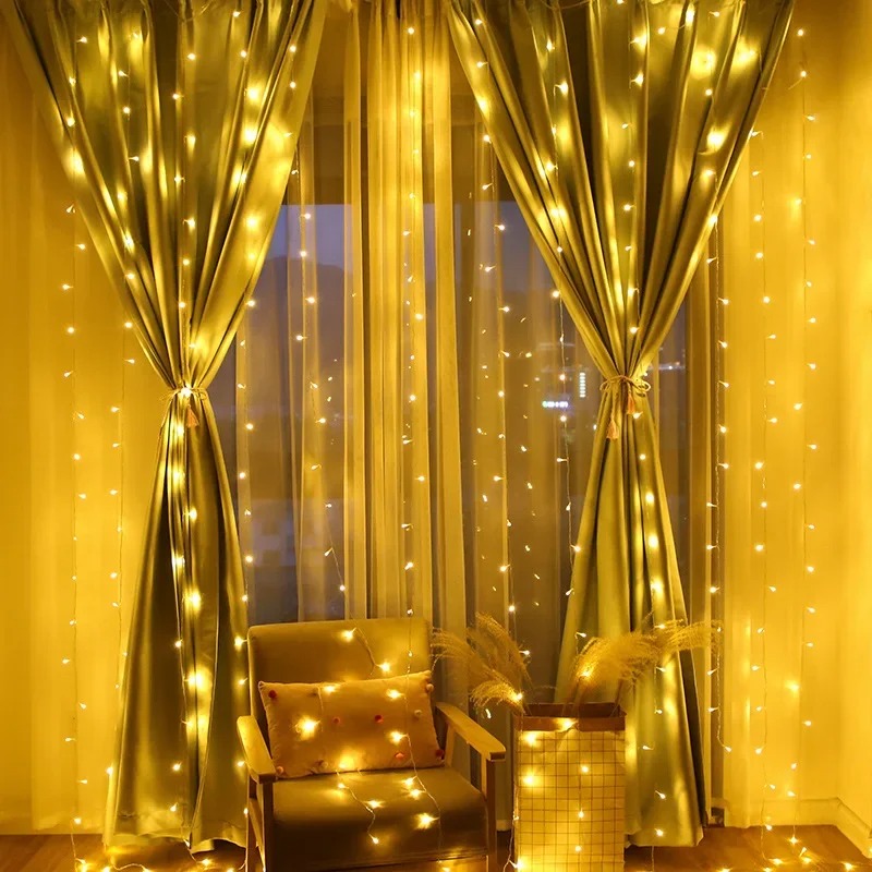 4/6 м/8 режимов занавес-гирлян – обзор и цена Fairy Light Curtain