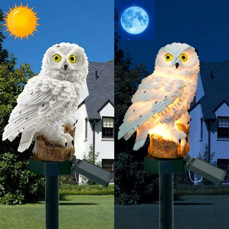 Солнечная статуэтка совы с LED – обзор и цена Lighting Decoration Ideas