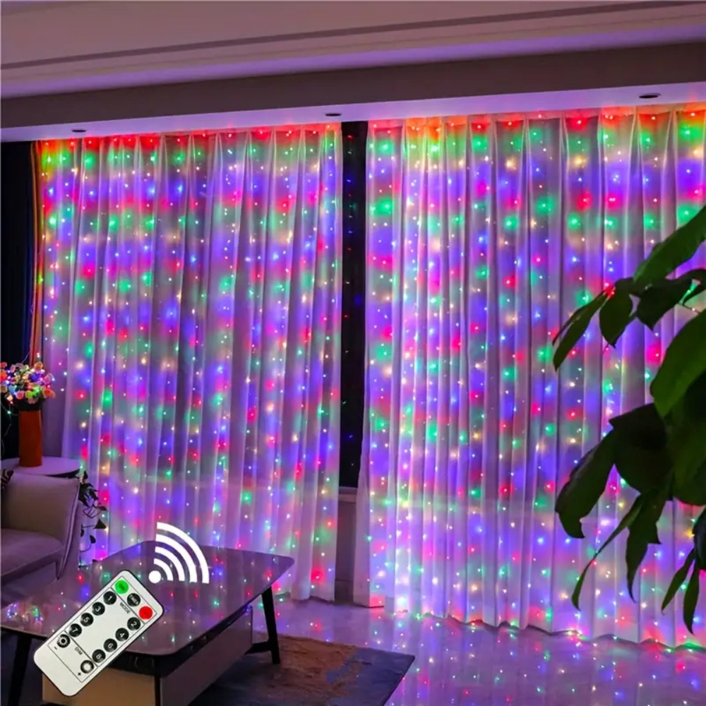 Светодиодная гирлянда-штора US – обзор и цена Fairy Light Curtain