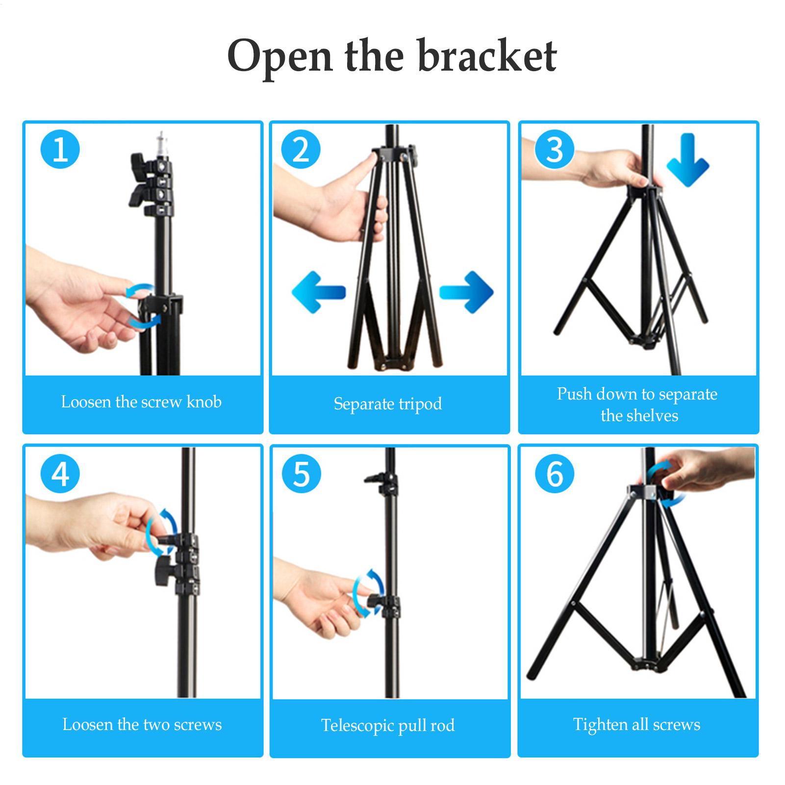 2-метровая складная телескопич – обзор и цена Floor Lamp Tripod