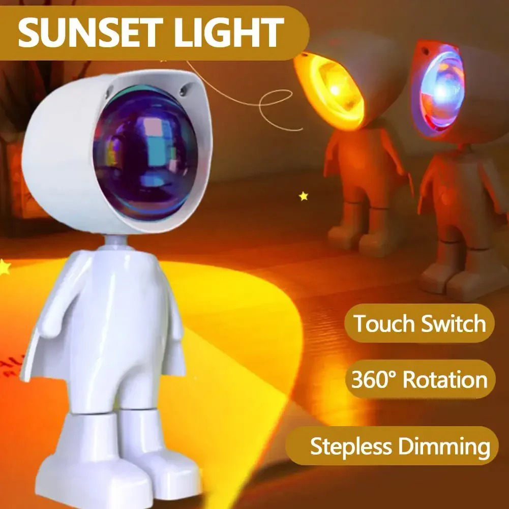 Робот-астронавт Радуга Проекци – обзор и цена Sunset Lamp Projection