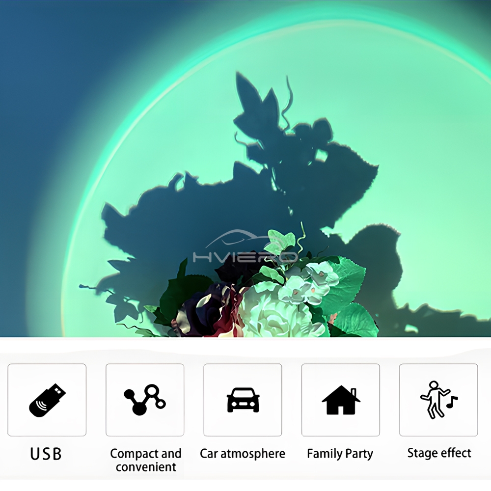 1 шт. USB-светильник-проектор  – обзор и цена Sunset Lamp Projection