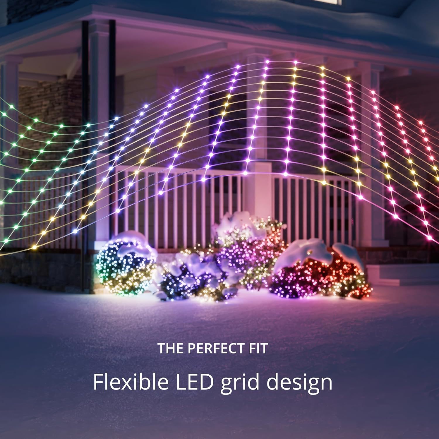 Светодиодная сетчатая гирлянда – обзор и цена Fairy Light Curtain