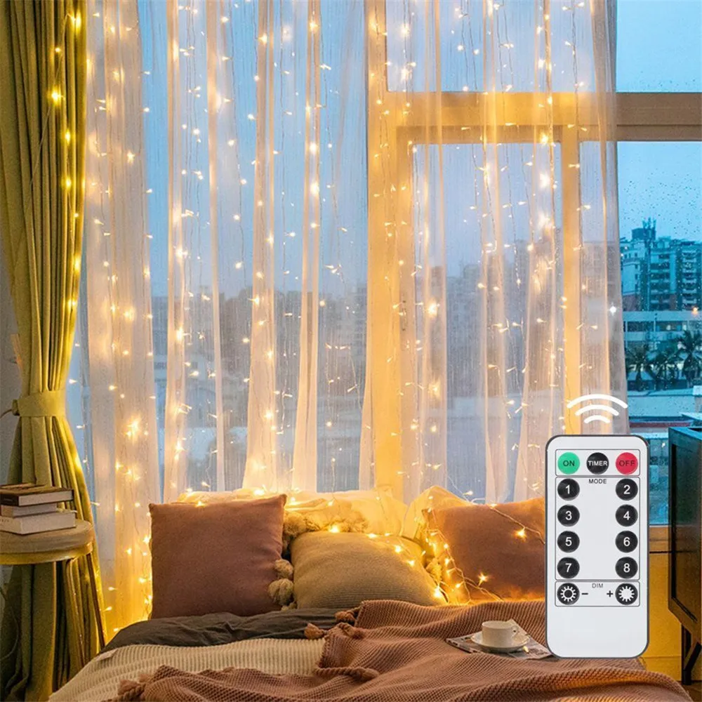 3/6 м USB светодиодный занавес – обзор и цена Fairy Light Curtain