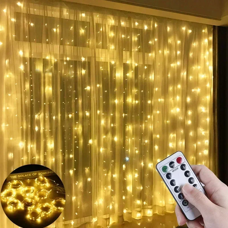 6x3M/3x3m Занавеска-гирлянда н – обзор и цена Fairy Light Curtain