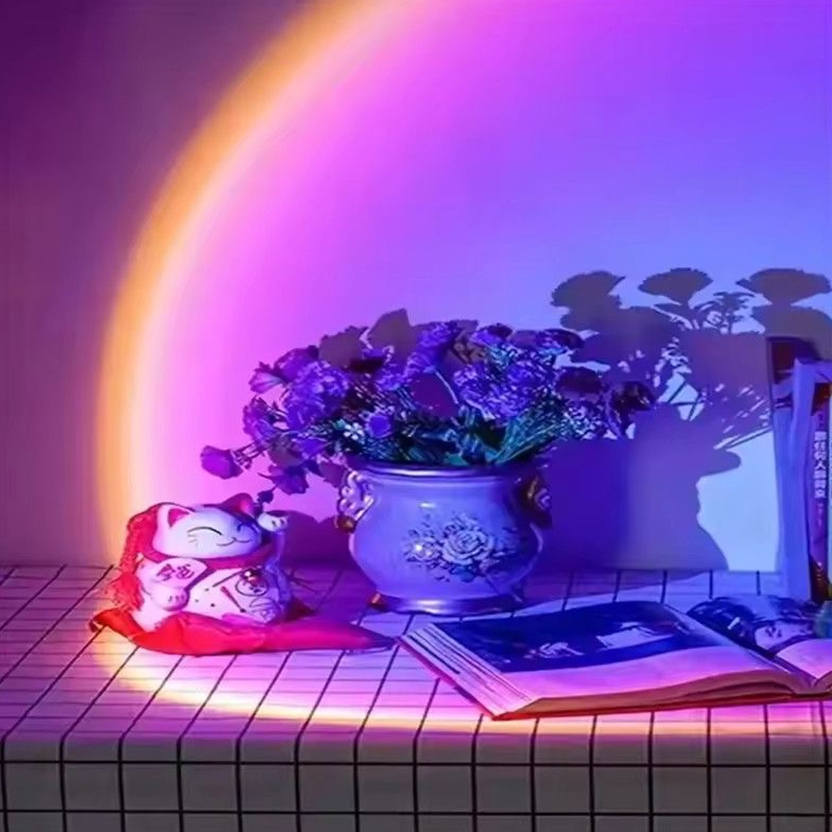 Светодиодная проекционная ламп – обзор и цена Sunset Lamp Projection